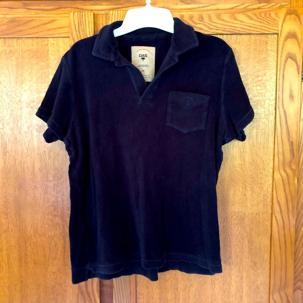 OAS Men’s Terrycloth Polo Shirt Size XS